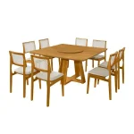 Conjunto Mesa Pérola com 6 Cadeiras Turmalina