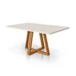 Conjunto Mesa Pérola com 6 Cadeiras Turquesa