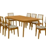 Conjunto Mesa de Jantar Jade com 3 Cadeiras Granada