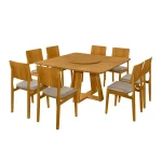 Conjunto Mesa Pérola com 6 Cadeiras Turmalina
