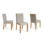 Conjunto Mesa Pérola com 6 Cadeiras Turquesa