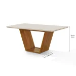 Mesa safira dimensões